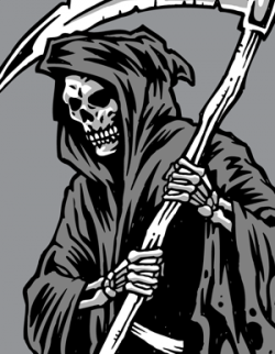 Grim reaper clip art image - Clip Art Library