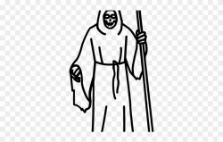 Grim Reaper Clipart Line Drawing - Png Download (#2972754 ...