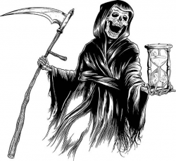 grim reaper, skull, death, skeleton, halloween, reaper, scythe, clip art