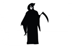 Free grim reaper silhouette vector clip art | HALLOWEEN ...
