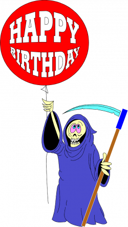 Birthday | Free Stock Photo | Illustration of the grim reaper with a ...