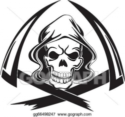 Vector Art - Tattoo design of a grim reaper with scythe ...