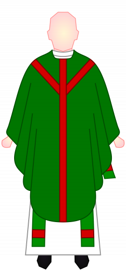 Priest vestments clipart