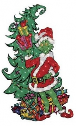 Grinch Christmas Tree Clipart - Clip Art Library