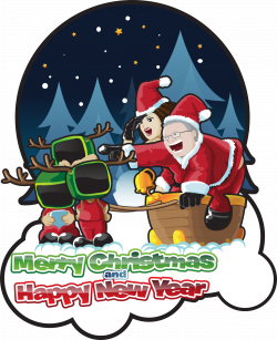Merry Christmas And Happy New Year Clipart (43+) Merry Christmas And ...