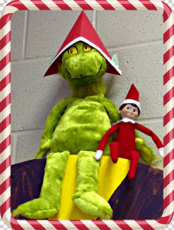 The Elf On The Shelf Grinch Library Makerspace PNG, Clipart ...