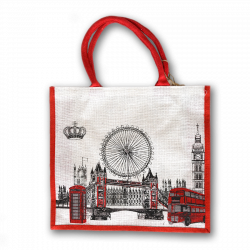 London Eye Bag | Memento Souvenirs | Straw Bags Collection ...