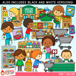 Grocery Store Clipart Worksheets & Teaching Resources | TpT