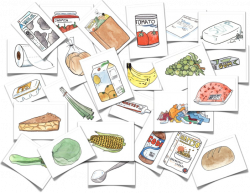 Counters flash cards - foods, grocery - free printable | Healthy ...