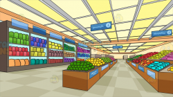 Supermarket grocery aisle clipart clipartfest - WikiClipArt