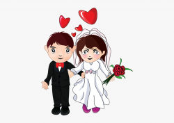 Bride And Groom Clipart - Many Many Congratulations On Your ...