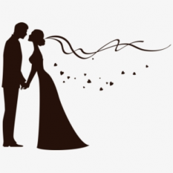 Bride And Groom Clipart - People Getting Married Drawing ...