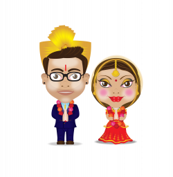 Character Design - Modern Hindu Wedding Card on Behance