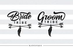 Bride tribe Groom tribe SVG file Cutting File Clipart in Svg, Eps, Dxf, Png  for Cricut & Silhouette svg
