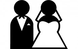 Bride and Groom Clipart dxf File Free Download - 3axis.co