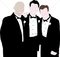 Groom and Friends | Christian Wedding Clipart