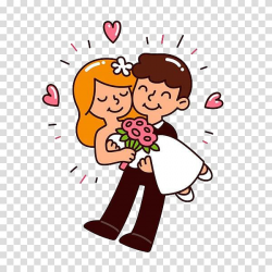 Groom and bride , Cartoon Wedding Bridegroom Illustration ...