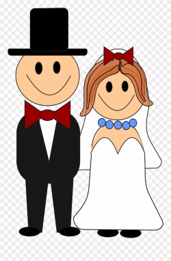 Bride And Groom Graphics Free This Cute - Cartoon Bride And ...