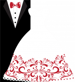 Wedding Invitation Bridegroom Wedding Dress Clip Art - Bride ...
