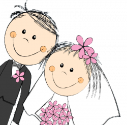 19929993-Wedding-invitation-with-happy-couple-Stock-Vector-cartoon ...