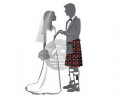 Silhouette Wedding Program Ring Bearer 6 Scottish Kilt | Etsy