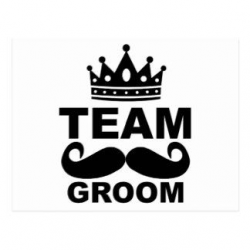 Team Groom Postcards | Zazzle | wedding in 2019 | Team groom ...