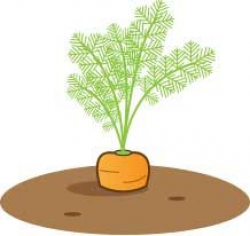 Cartoon carrot growing out of the ground. | TEACH | Carrots ...