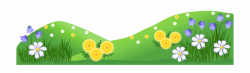 Grass Ground With Flowers Clipart M=1399672800 - Grass And ...