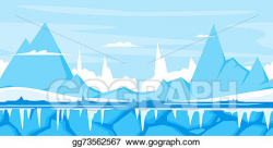 Drawing - Winter mountain game background. Clipart Drawing ...