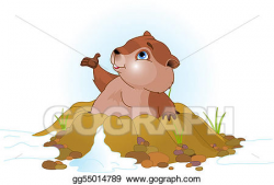 Vector Art - Groundhog day. Clipart Drawing gg55014789 - GoGraph