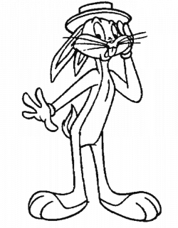 Bugs Bunny Feel Wonder Coloring Pages - Looney Tunes Cartoon - Clip ...