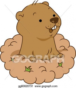 Vector Art - Groundhog day. Clipart Drawing gg60020731 - GoGraph