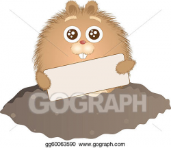 Vector Art - Groundhog day. Clipart Drawing gg60063590 - GoGraph