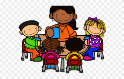 Group Of Teachers Clipart - Teacher Working With Students ...