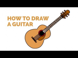 How to Draw an Acoustic Guitar in a Few Easy Steps: Drawing ...