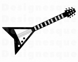Flying V Guitar SVG, Guitar Clipart, Guitar Files for Cricut, Guitar Cut  Files For Silhouette, Guitar Dxf, Guitar Png, Eps, Guitar Vector