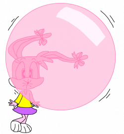 Babs Bunny's Massive Bubble Gum by PokeGirlRULES on DeviantArt