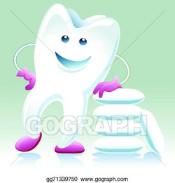 Vector Art - Joyful healthy tooth with shewing gum. EPS ...