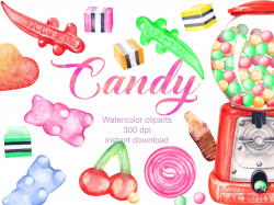 Candy clipart, sweet graphics, invitation and party cliparts ...
