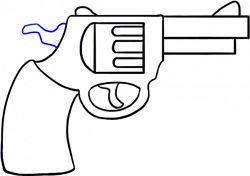Cowboy Clipart Gun Clipart - Drawing - Png Download - Full ...