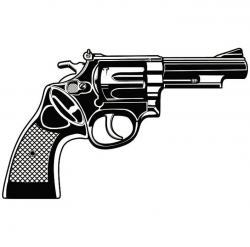 Police Gun Pistol Revolver Weapon Officer Cop Law Enforcement Uniform Crime  Criminal .SVG .EPS .PNG Clipart Vector Cricut Cut Cutting File