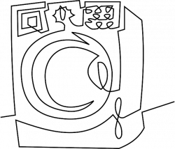 Washing Machine Clipart Black And White. Great Automatic Washer ...