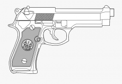 Clipart Stock Pistol Clipart Two Gun - White Pistol Png ...