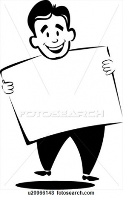 Man Holding Poster Clipart #1 | Clipart Panda - Free Clipart ...