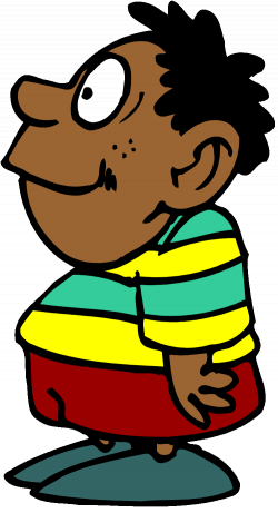 Cartoon black boy clipart