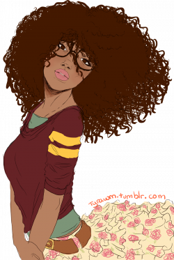28+ Collection of Black Girl With Glasses Drawing | High quality ...