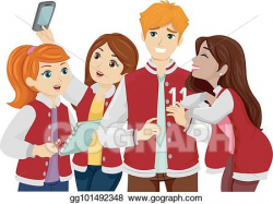 Vector Illustration - Teen guy popular jersey. EPS Clipart ...