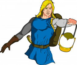 Clipart - Male Medieval Adventurer with Lantern