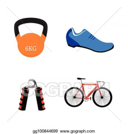 Vector Illustration - Abstract sport gym. EPS Clipart ...
