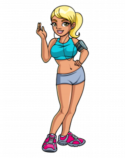Gym woman cartoon graphic | Cartoon Characters | Pinterest | Seo ...